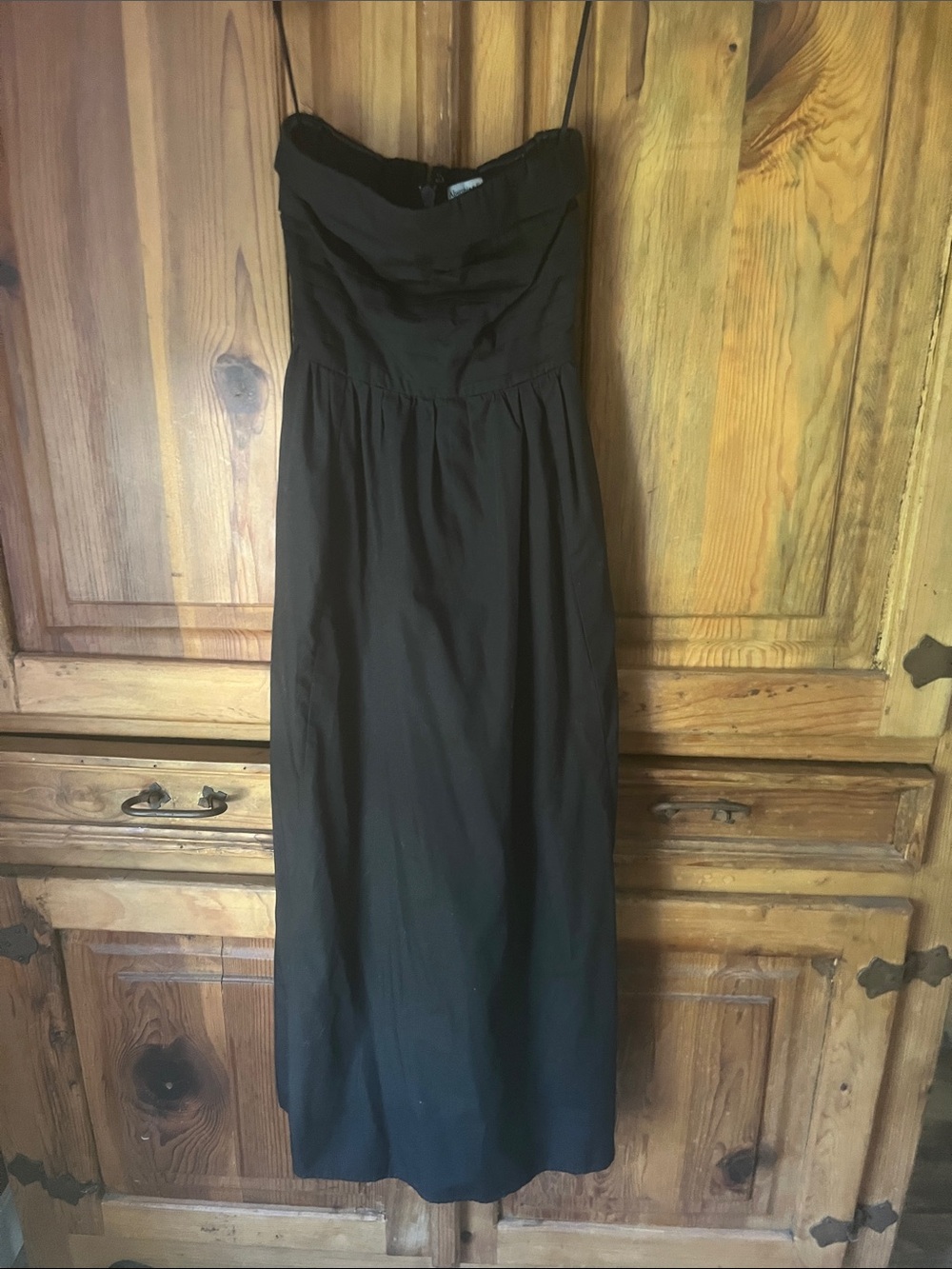 Abercrombie & Fitch Black Strapless Maxi Dress